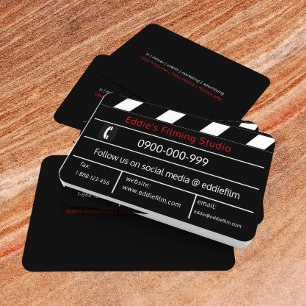 Clapperboard filmar, & den videopd filmen visitkort