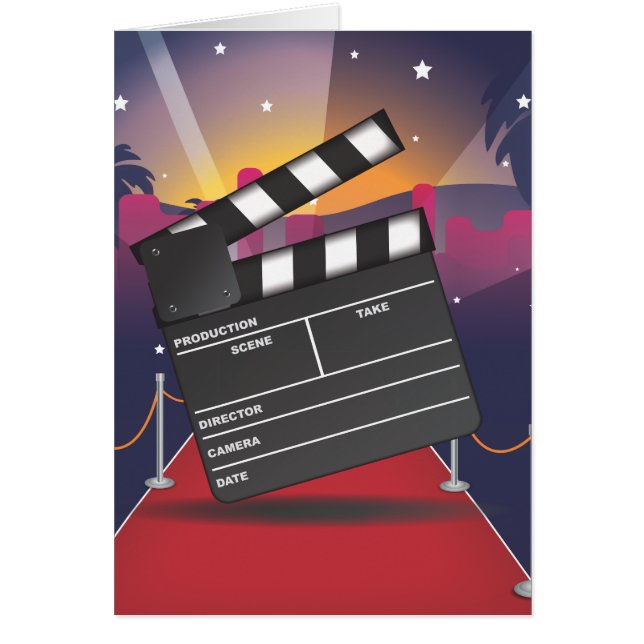 Clapperboard Hälsningskort (Framsidan)