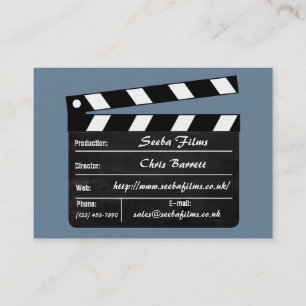 Clapperboard visitkort