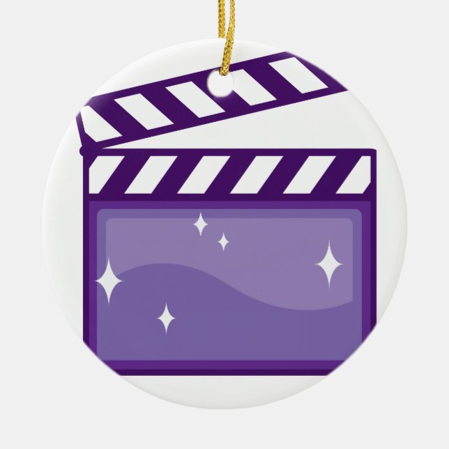 ClapperMovieVector.pdf Julgransprydnad Keramik (Framsidan)