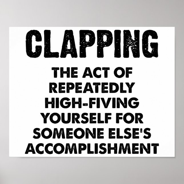 Clapping Funny Poster (Framsidan)