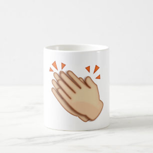 Clapping Händer - Emoji Kaffemugg