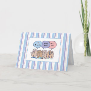 Clapping Händer, jobbet är klart Kort