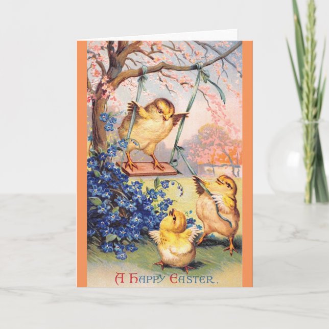 Clapsaddle: Svängande Biddy Helgkort (Framsida)