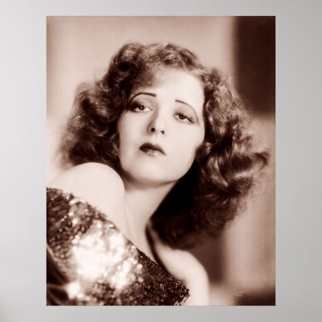 Clara Bow är Glamous Poster (Framsidan)