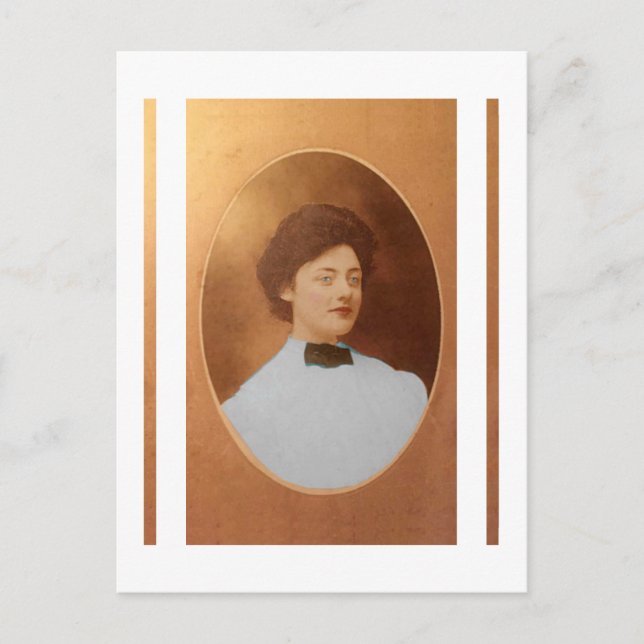 Clara "Claire" Sage Talla Johnson 1909 Vykort (Framsida)