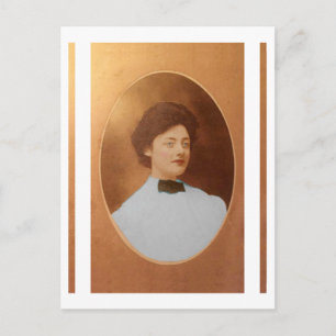 Clara "Claire" Sage Talla Johnson 1909 Vykort