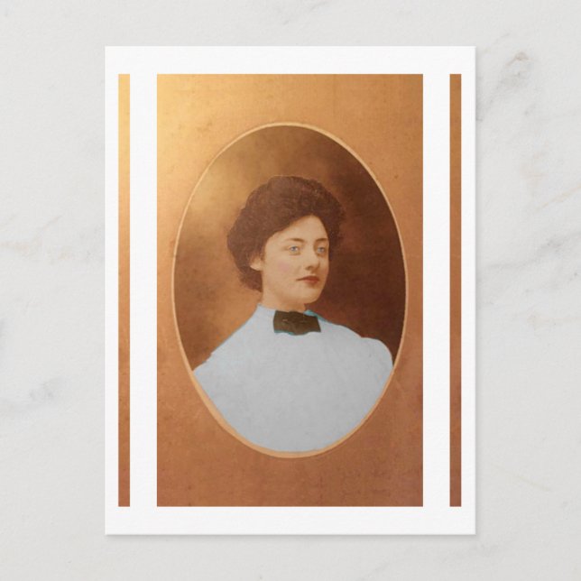 Clara "Claire" Sage Talla Johnson 1909 Vykort (Framsida)