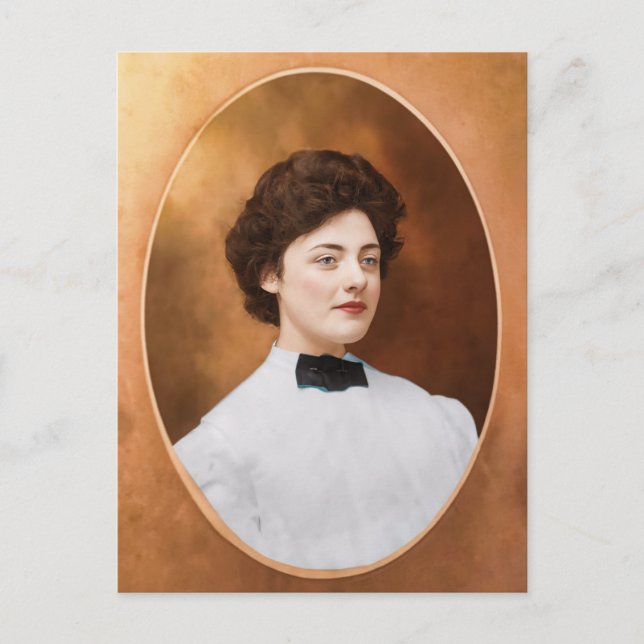 Clara "Claire" Sage Talla Johnson 1909 Vykort (Framsida)