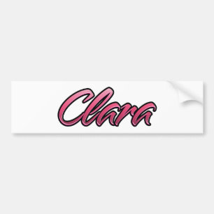 Clara faded rosa Aufkleber Sticker Bildekal