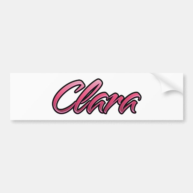 Clara faded rosa Aufkleber Sticker Bildekal (Framsidan)