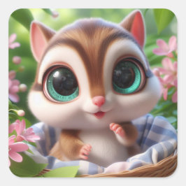 ’Clara’ Fyrkantigt Klistermärke