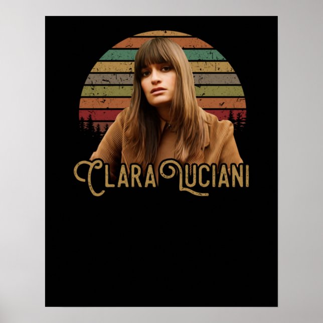 Clara Luciani Vintage Retro Poster (Framsidan)