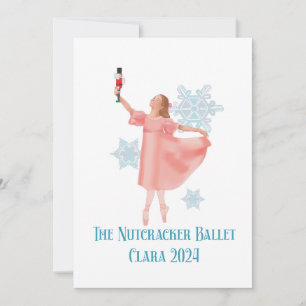 Clara med Nutcracker 2024 Inbjudningar