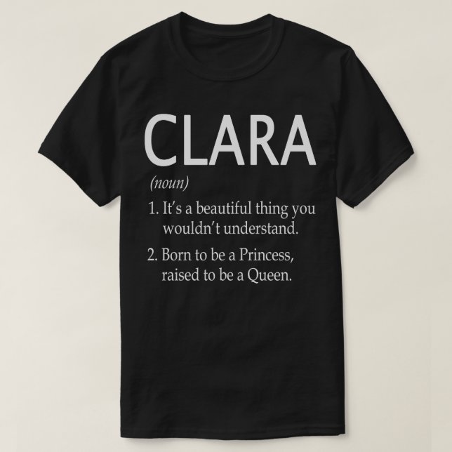 Clara Namn Gift 130 T Shirt (Design framsida)