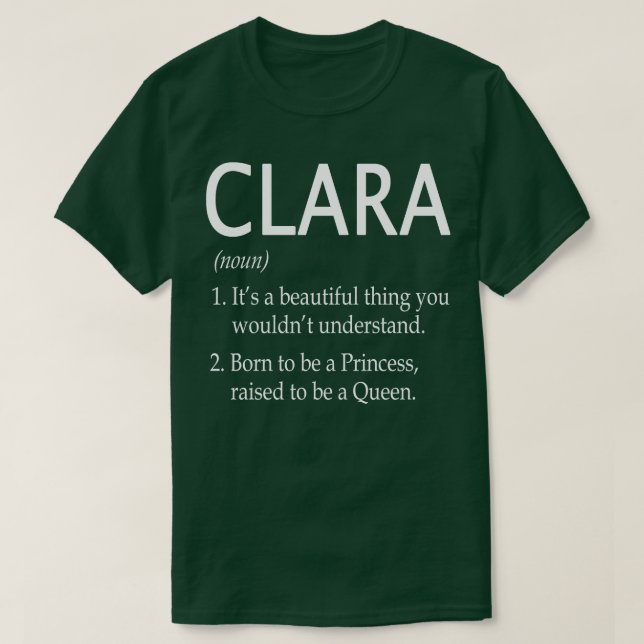 Clara Namn Gift 175 T Shirt (Design framsida)