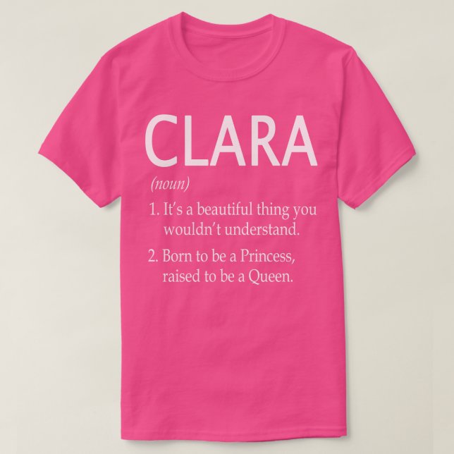 Clara Namn Gift 39 T Shirt (Design framsida)