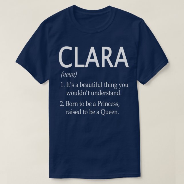 Clara Namn Gift 90 T Shirt (Design framsida)