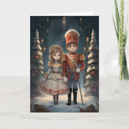 Clara och Nötknäpparen Vintagebalett julen Helgkort
