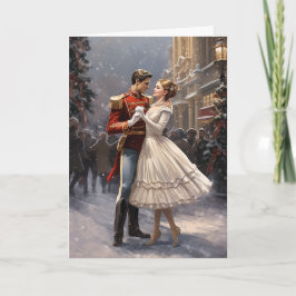 Clara och Nötknäpparen Vintagebalett julen Helgkort