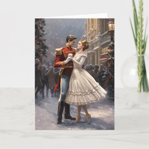 Clara och Nötknäpparen Vintagebalett julen Helgkort