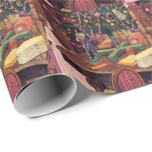 Clara och Nutcracker Vintage-julen Presentpapper