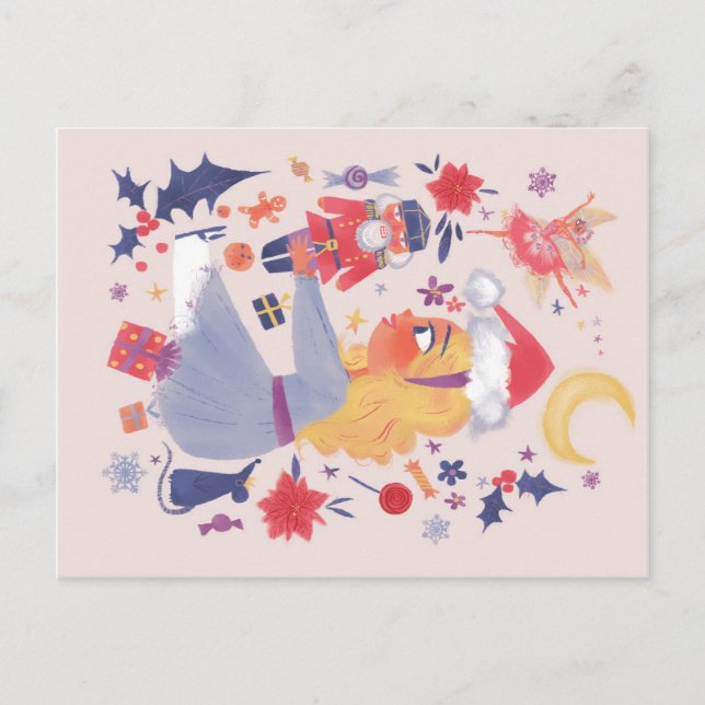 Clara och Nutcracker Vykort (Framsida)