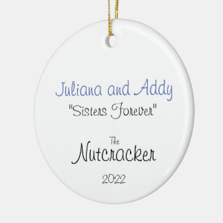 Clara och Party Girl Anpassningsbar Julgransprydnad Keramik