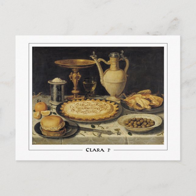 Clara Peeters #10 - Finkonstkort Vykort (Framsida)