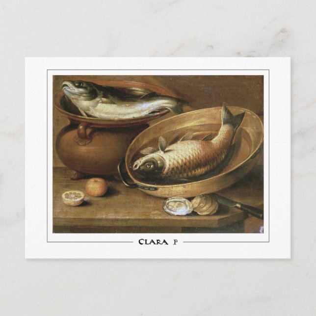 Clara Peeters #12 - Finkonstkort Vykort (Framsida)