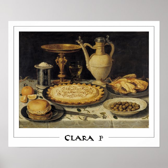 Clara Peeters Zedign Art Poster #10 (Framsidan)