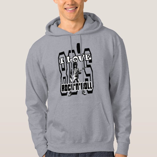 Clara Print - Jag älskar 80-talets Rock’n’Roll – R Hoodie (Framsida)