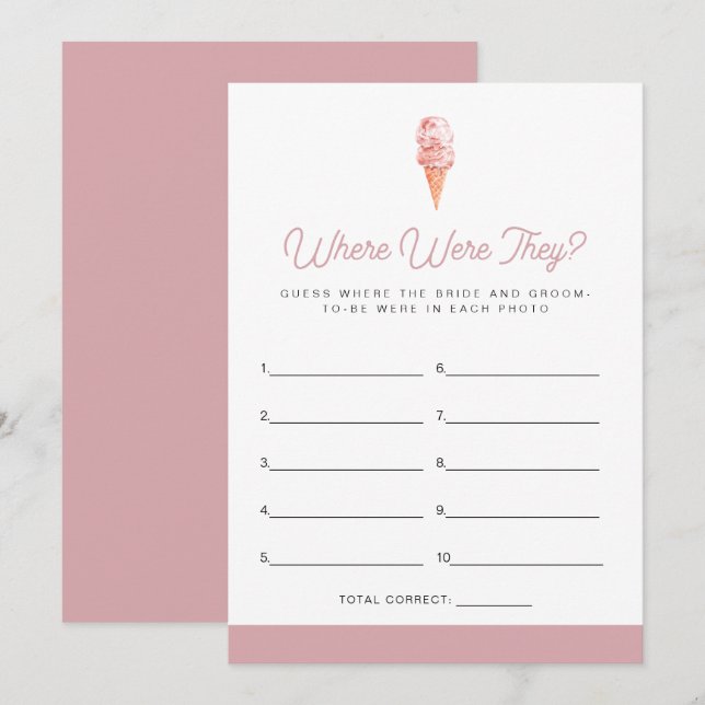 CLARA Reto Ice Cream gick upp där de var Inbjudningar (Fram/baksida)