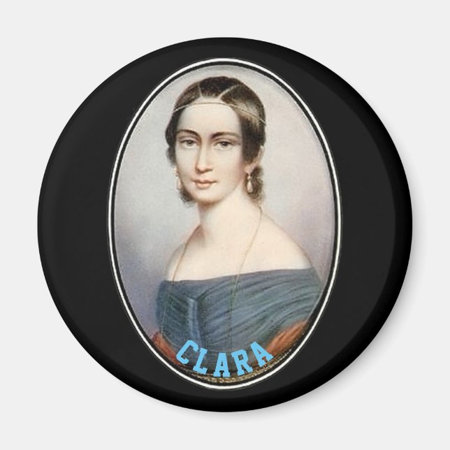 Clara Schumann (1838) Magnet (Framsidan)