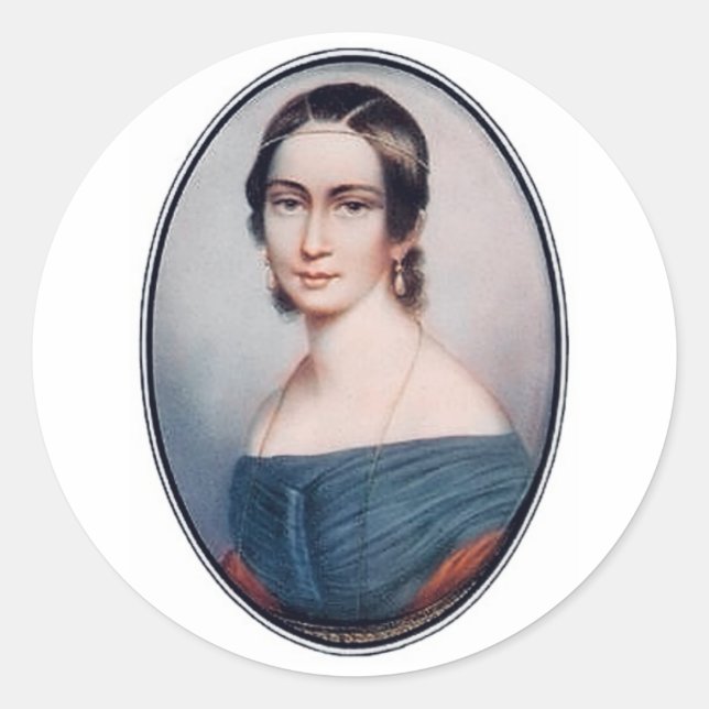 Clara Schumann (1838) Runt Klistermärke (Framsida)