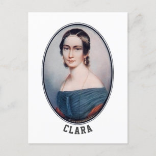 Clara Schumann (1838) Vykort