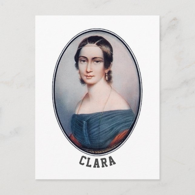 Clara Schumann (1838) Vykort (Framsida)