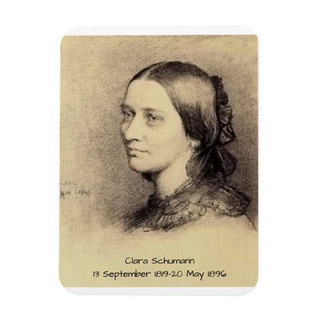 Clara Schumann Magnet (Vertikal)