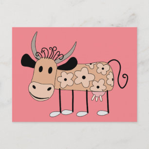 Clara, vykortet Cow Vykort