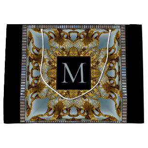 Claramount Elegant Monogram Large Gift Bag