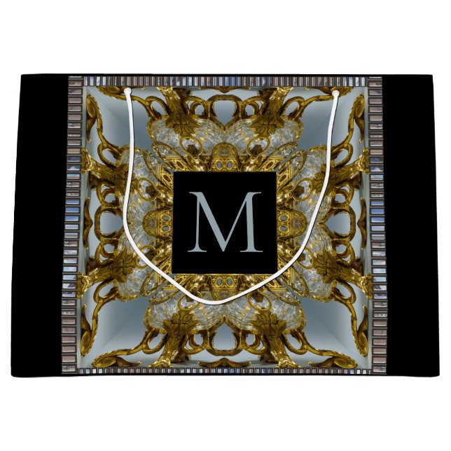 Claramount Elegant Monogram Large Gift Bag (Framsidan)