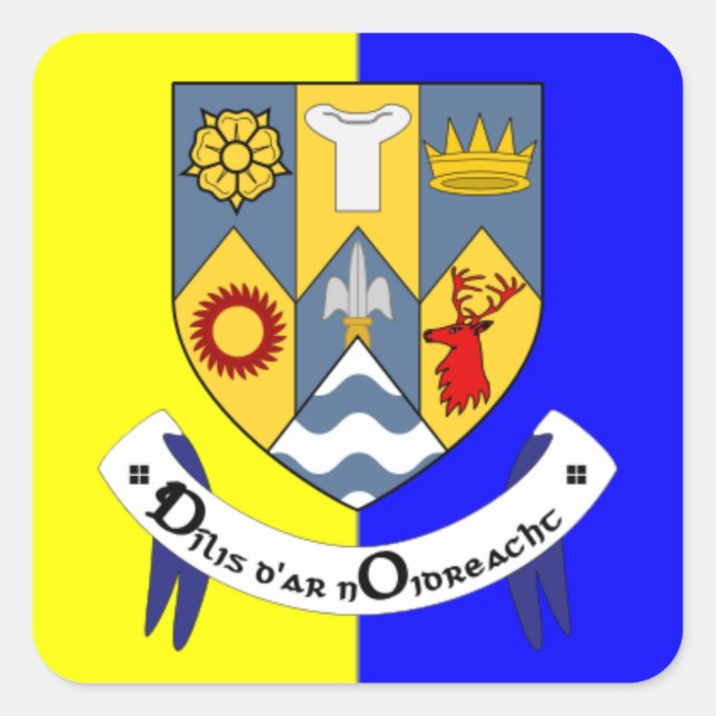 Clare Sticker Fyrkantigt Klistermärke (Framsida)