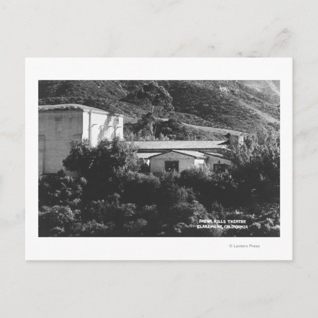 Claremont, California View of Padua Backe Theatr Vykort (Framsida)
