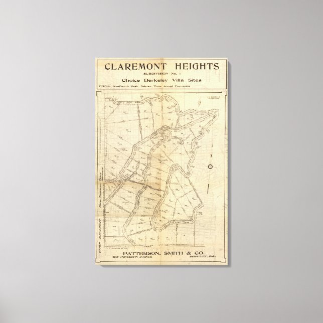 Claremont Heights Canvastryck (Framsida)