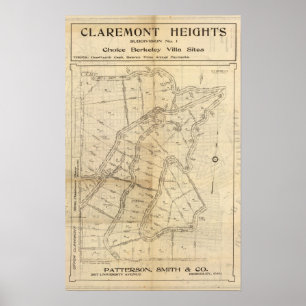 Claremont höjder poster