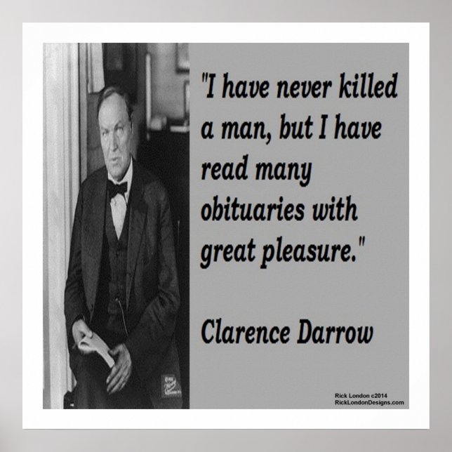 Clarence Darrow och Killing Någon Offert Poster (Framsidan)