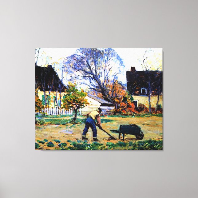 Clarence Gagnon art, Fall Scene, Baie-Saint-Paul Canvastryck (Framsida)