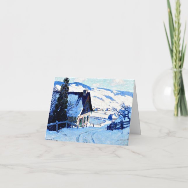 Clarence Gagnon - Farm Greeting Card Tack Kort (Framsida)