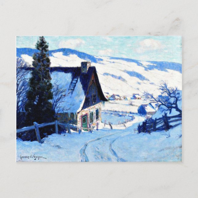 Clarence Gagnon - Farm Postcard Vykort (Framsida)