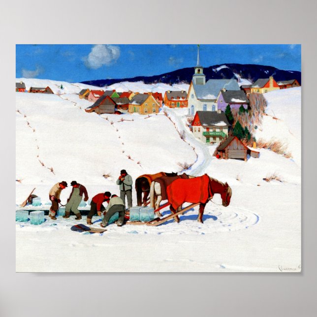 Clarence Gagnon - Ice Harvest Poster (Framsidan)